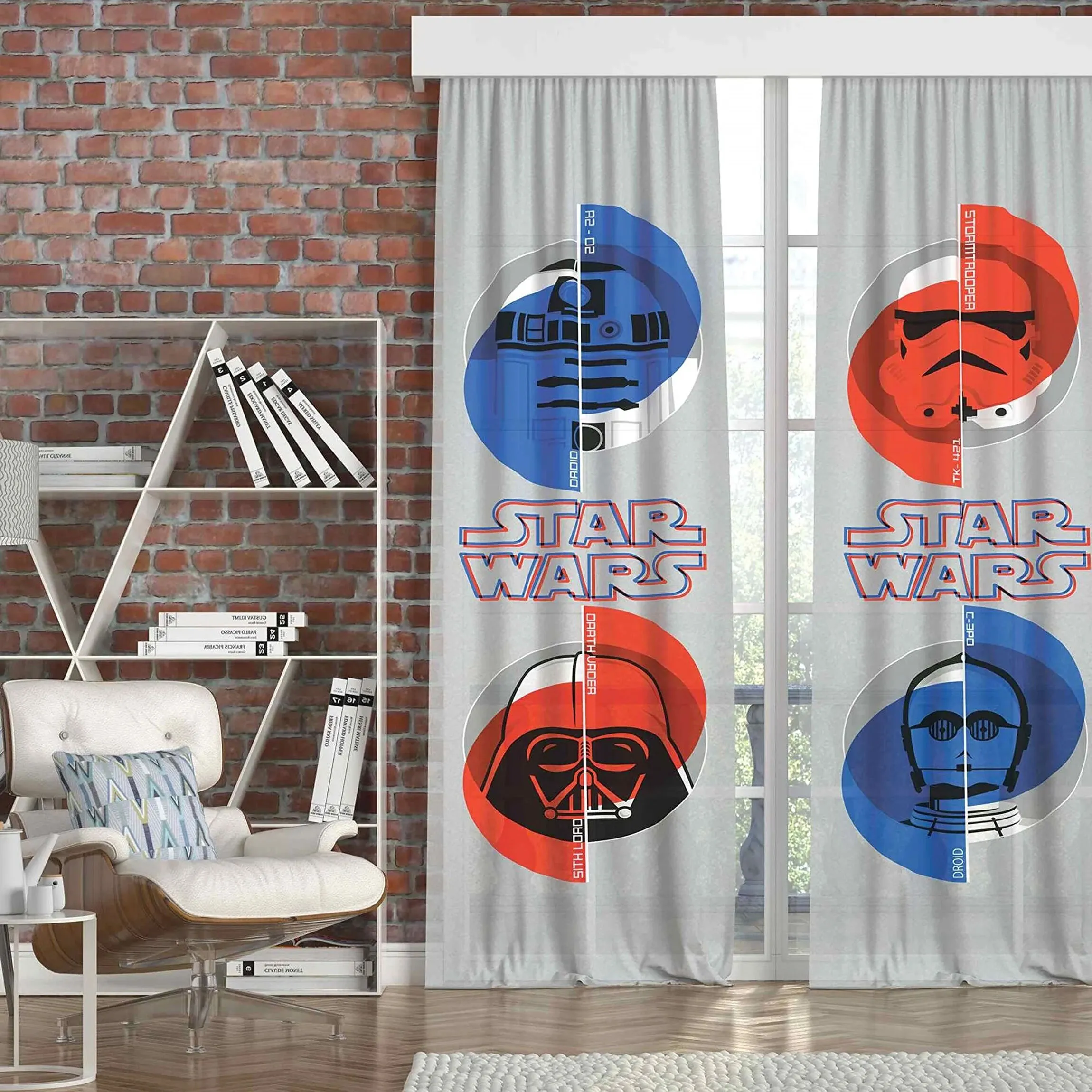 Star Wars Force İkili Fon Çocuk Perde